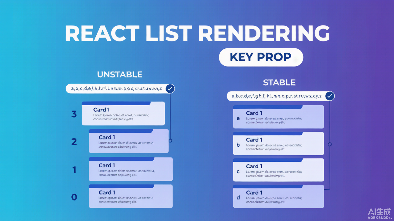 React key prop: index vs stable id