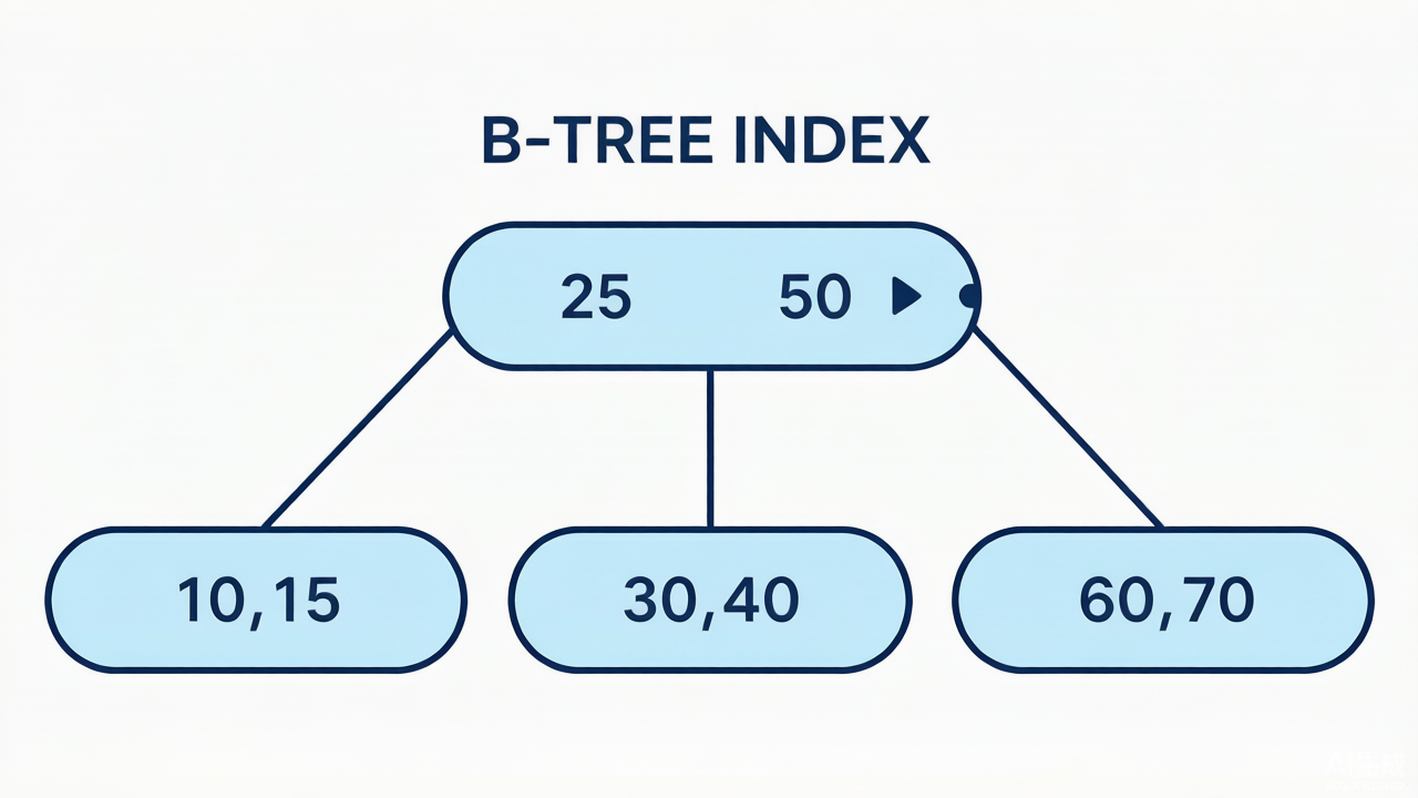 B-tree index structure